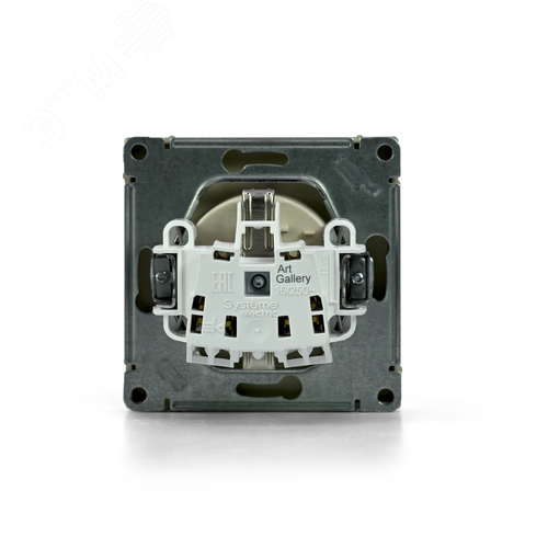 ARTGALLERY РОЗЕТКА с заземлением, 16А, механизм, быстрозажимные клеммы, алюминий - фото 6