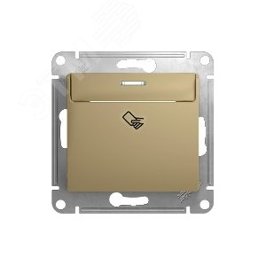 GLOSSA Выключатель карточный титан в рамку схема 6 GSL000469 Systeme Electric - 6