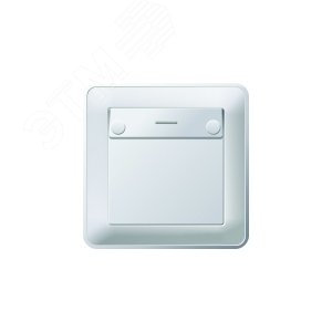 W59 Выключатель карточный одноклавишный скрытый бежевый - фото 4