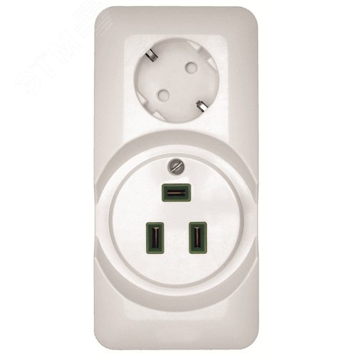 Розетка BLANCA наружная комбинированная белая для плиты и силовая - фото 13