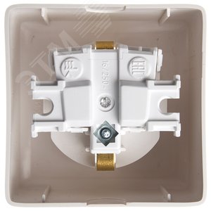 ХИТ открытой установки Розетка с заземлением со шторками 16А, 250В, белый - фото 2