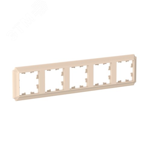 ATLASDESIGN ANTIQUE 5-постовая рамка, универсальная, ПЕСОЧНЫЙ - фото 3