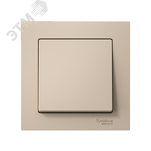 ATLASDESIGN 1-клавишный ВЫКЛЮЧАТЕЛЬ, сх.1, 10АХ, в сборе, быстрозажимные клеммы, ПЕСОЧНЫЙ - фото 2