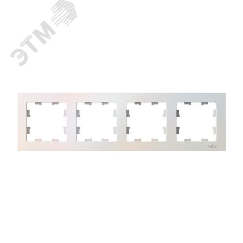 Рамка четырехпостовая ATLASDESIGN универсальная жемчуг - фото 2