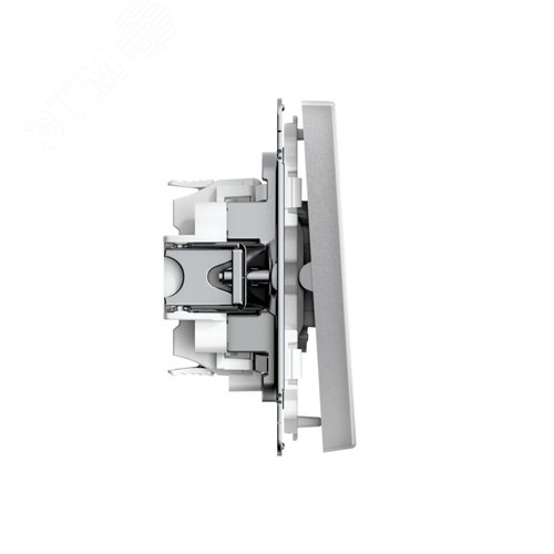 ARTGALLERY 2-клавишный ПЕРЕКЛЮЧАТЕЛЬ, 10АХ, механизм, быстрозажимные клеммы, АЛЮМИНИЙ - фото 3