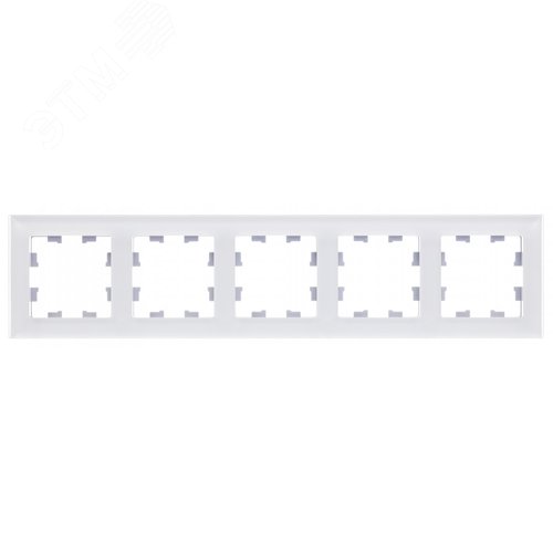 ATLASDESIGN NATURE рамка пятипостовая, МАТОВОЕ ОРГАНИЧЕСКОЕ СТЕКЛО БЕЛЫЙ - фото 3