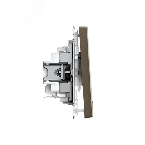 ARTGALLERY 2-клавишный ВЫКЛЮЧАТЕЛЬ с подсветкой, сх.5а, 10АХ, механизм, быстрозажимные клеммы, МОККО - фото 3