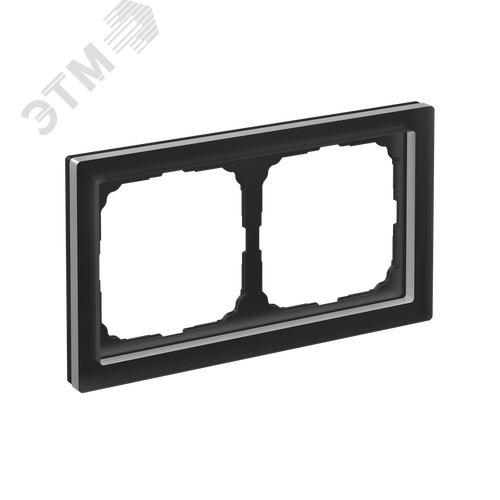 ARTGALLERY PURE 2-постовая РАМКА, МАТОВОЕ ОРГАНИЧЕСКОЕ СТЕКЛО ЧЕРНЫЙ - фото 1