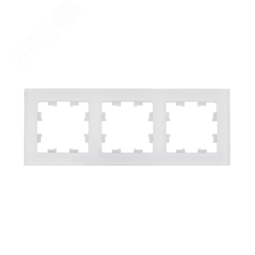ATLASDESIGN NATURE 3-постовая РАМКА, НАТУРАЛЬНОЕ СТЕКЛО, БЕЛЫЙ - фото 3