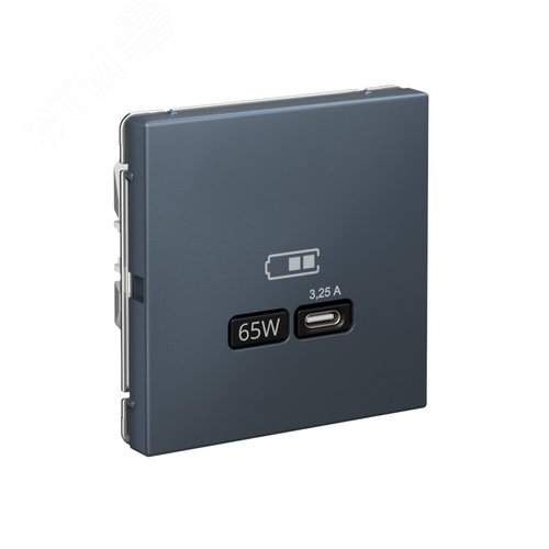 ARTGALLERY USB розетка тип-С 65Вт высокоскор.заряд. QC, PD, механизм, грифель - фото 2