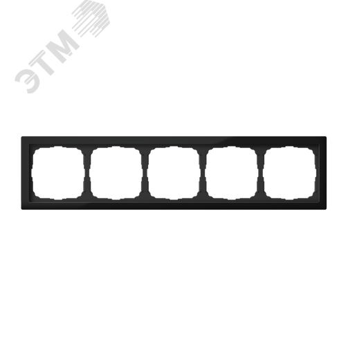 ARTGALLERY PURE 5-постовая РАМКА, ОРГАНИЧЕСКОЕ СТЕКЛО ЧЕРНЫЙ - фото 2