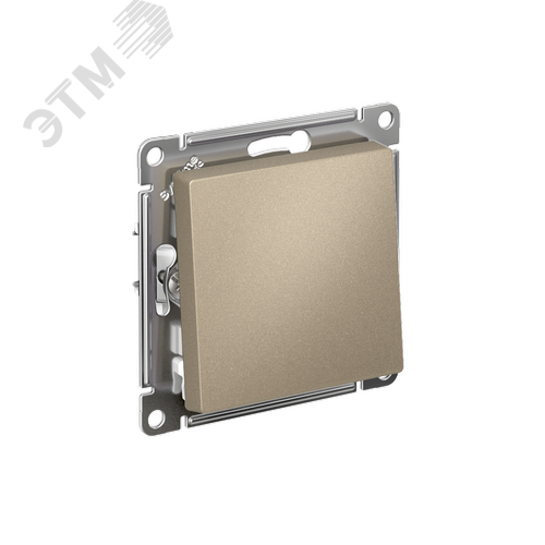 Изображение товара ATLASDESIGN Перекрестный ПЕРЕКЛЮЧАТЕЛЬ, сх.7, 10АХ, быстрозажимные клеммы, ШАМПАНЬ (шт)