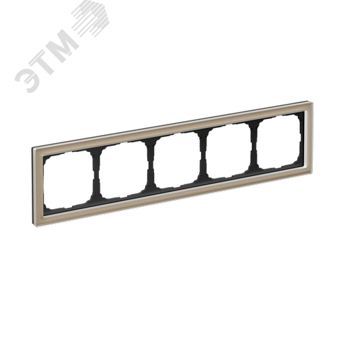 ARTGALLERY PURE 5-постовая РАМКА, ОРГАНИЧЕСКОЕ СТЕКЛО ШАМПАНЬ - фото 1