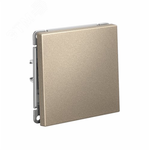 ARTGALLERY 1-клавишный ПЕРЕКЛЮЧАТЕЛЬ, 10АХ, механизм, быстрозажимные клеммы, ШАМПАНЬ - фото 2