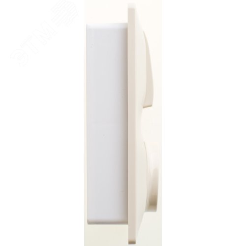 Блок: розетка с заземлением со шторками + выключатель двухклавишный бежевый - фото 3