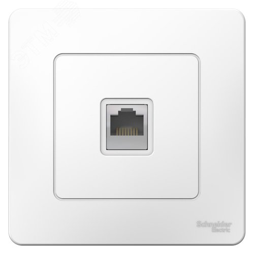 BLANCA скрытой установки розетка компьютерная RJ45, белый - фото 4