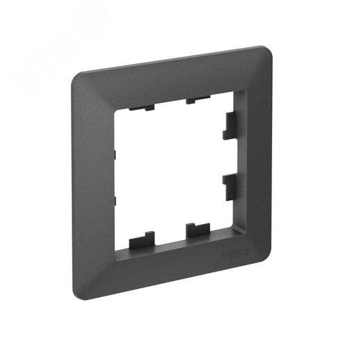 ATLASDESIGN AIR 1-постовая РАМКА, БАЗАЛЬТ/дымчатый черный - фото 4