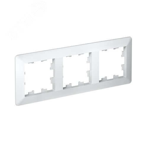 ATLASDESIGN AIR 3-постовая РАМКА, БЕЛЫЙ/дымчатый белый - фото 1