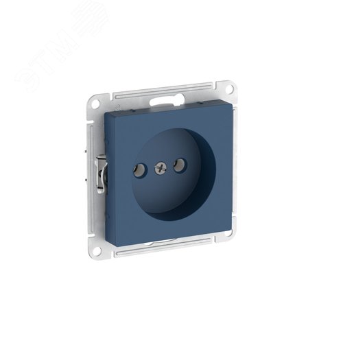 Изображение товара ATLASDESIGN РОЗЕТКА без заземления без шторок, 16А, быстрозажимные клеммы, АКВАМАРИН (шт)