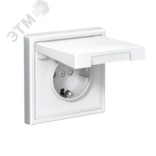 ARTGALLERY РОЗЕТКА с заземл. со шторк. с крышк., 16А, IP20,  механизм, быстрозажимные клеммы, лотос - фото 4