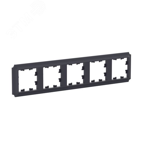 ATLASDESIGN ANTIQUE 5-постовая рамка, универсальная, КАРБОН - фото 3