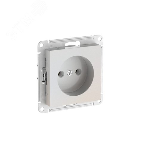 Изображение товара ATLASDESIGN РОЗЕТКА без заземления без шторок, 16А, быстрозажимные клеммы, ЖЕМЧУГ (шт)