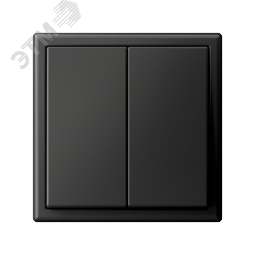 ARTGALLERY 2-клавишный ВЫКЛЮЧАТЕЛЬ КНОПОЧНЫЙ, 10АХ, механизм, быстрозажимные клеммы, БАЗАЛЬТ - фото 8