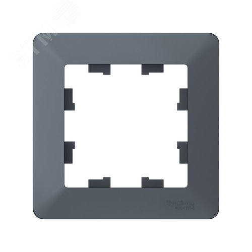 ATLASDESIGN AIR 1-постовая РАМКА, ГРИФЕЛЬ/дымчатый черный - фото 3