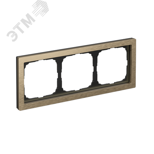 ARTGALLERY PURE 3-постовая РАМКА, МЕТАЛЛ ЛАТУНЬ - фото 1