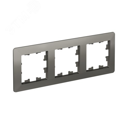 ATLASDESIGN AIR 3-постовая РАМКА, СТАЛЬ/дымчатый черный - фото 1