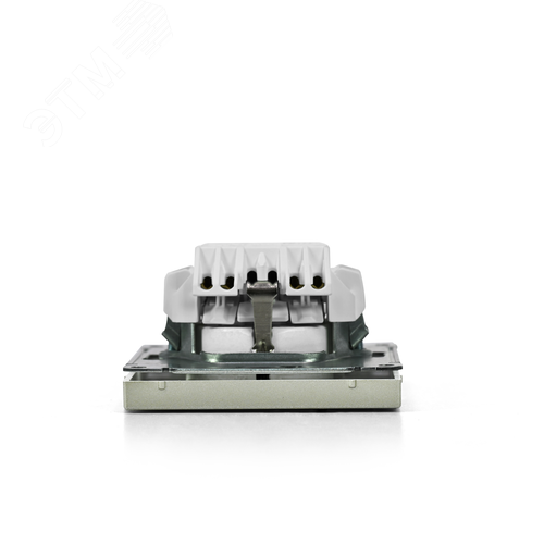 ARTGALLERY РОЗЕТКА с заземлением со шторками, 16А, механизм, быстрозажимные клеммы, шампань - фото 8