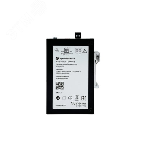 Коммутатор промышленный неуправляемый Ethernet, 4x10/100BaseT, 1x100BaseX SFP - фото 3