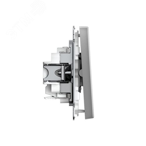 ARTGALLERY 2-клавишный ВЫКЛЮЧАТЕЛЬ, 10АХ, механизм, быстрозажимные клеммы, СТАЛЬ - фото 3