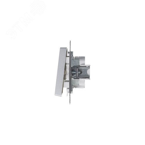 Переключатель одноклавишный ATLASDESIGN схема 6 10АХ механизм алюминий - фото 5