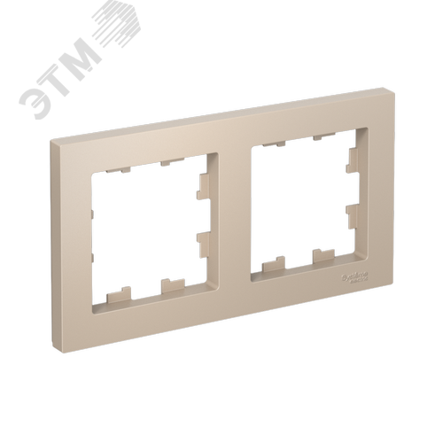 ATLASDESIGN рамка двухпостовая, универсальная, ПЕСОЧНЫЙ - фото 1