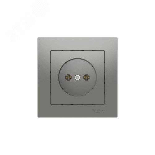 ATLASDESIGN РОЗЕТКА без заземления, 16А, в сборе, быстрозажимные клеммы, СТАЛЬ - фото 4