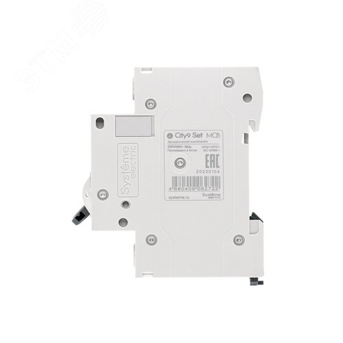 Выключатель автоматический однополюсный 6А B 4.5kA 230В City9 Set - фото 4