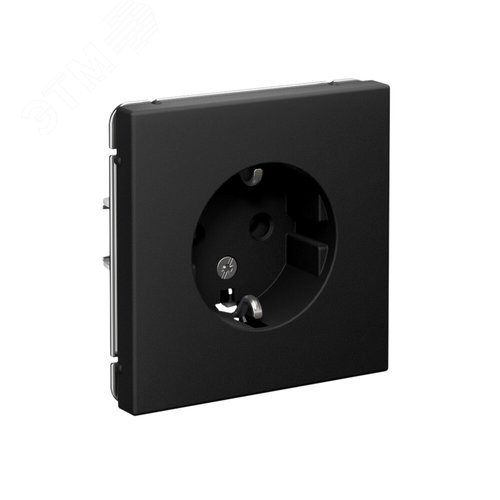 ARTGALLERY розетка с заземлением, 16А, механизм, карбон - фото 2