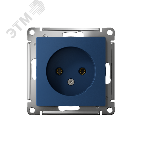 ATLASDESIGN РОЗЕТКА без заземления без шторок, 16А, механизм, АКВАМАРИН - фото 3