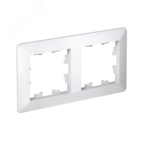 ATLASDESIGN AIR 2-постовая РАМКА, БЕЛЫЙ/дымчатый белый - фото 1