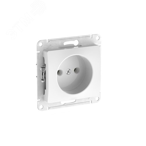 Изображение товара GLOSSA РОЗЕТКА без заземления, 16А, быстрозажимные клеммы, БЕЛЫЙ (шт)