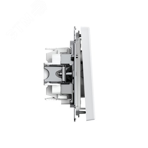 ARTGALLERY 1-клавишный ПЕРЕКЛЮЧАТЕЛЬ IP44, 10АХ,  механизм, быстрозажимные клеммы, БЕЛЫЙ - фото 3