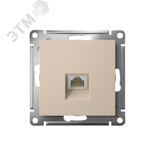 ATLASDESIGN РОЗЕТКА компьютерная RJ45, кат. 6A, механизм, ПЕСОЧНЫЙ - фото 2