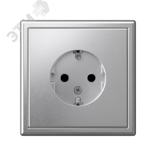 ARTGALLERY розетка с заземлением со шторками, 16А, механизм, алюминий - фото 5