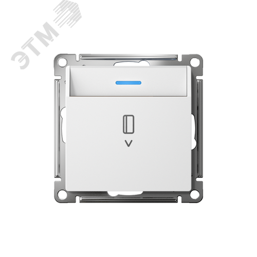 ATLASDESIGN ВЫКЛЮЧАТЕЛЬ карточный с подсветкой, 10А, без задержки отключения, механизм, ЛОТОС - фото 1