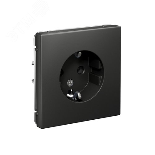 ARTGALLERY розетка с заземлением, 16А, механизм, базальт - фото 2