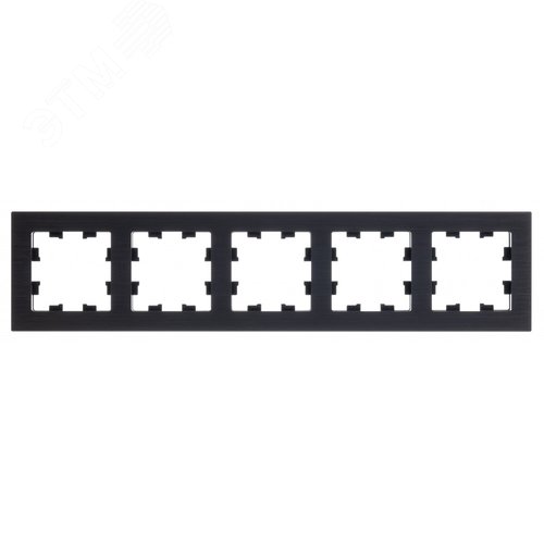 ATLASDESIGN NATURE рамка пятипостовая, МЕТАЛЛ ОНИКС - фото 3