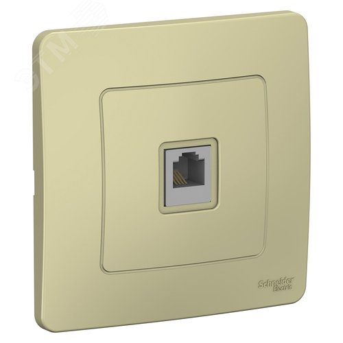 BLANCA С/У РОЗЕТКА телефонная RJ11, БЕЖЕВЫЙ - фото 1