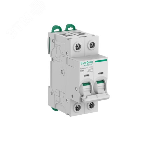Изображение товара Выключатель автоматический (АВ) C 25A 2P 6kA 400В Systeme9 (шт)