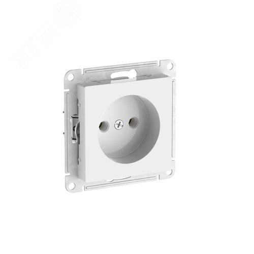 ATLASDESIGN РОЗЕТКА без заземления без шторок, 16А, быстрозажимные клеммы, БЕЛЫЙ - фото 1
